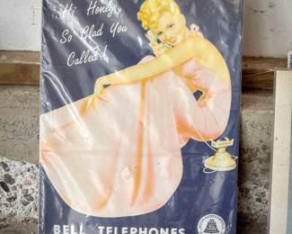 Bell Lady Sign Advertisement