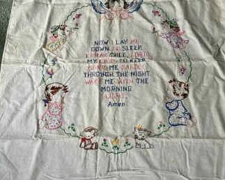 Embroidered Vintage Linen