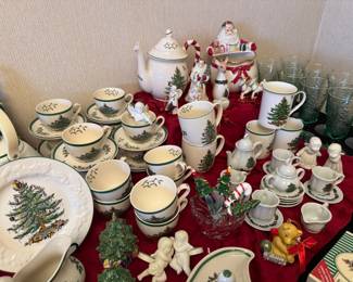Wonderful selection of Spode Christmas dishes