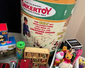 Vintage Tinkertoy in original can