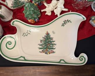 Spode sleigh serving platter