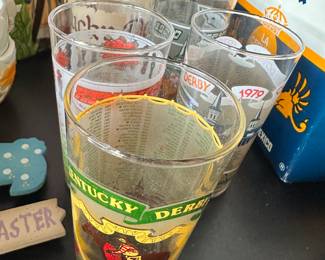 Kentucky Derby glassware