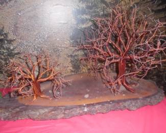 better photo of copper wire tree art
