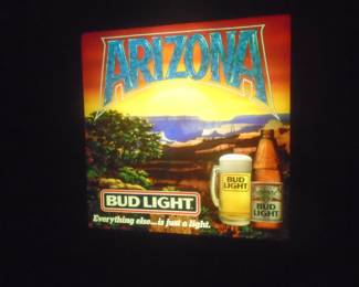 Lighted beer sign