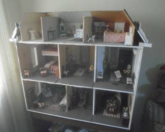 Doll house and contents