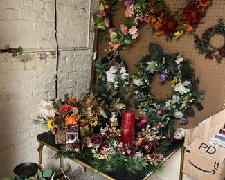 Many wreaths , custom , frontgate 