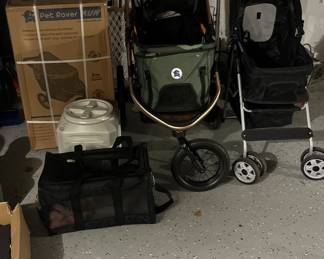 Doggie strollers , dog crates 