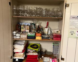 Dish towels , Michel trays , soaps , lotions 