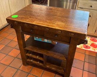 Great Butcher Block work station island … solid wood 