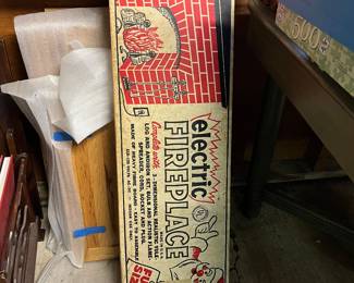 Vintage Christmas fireplace