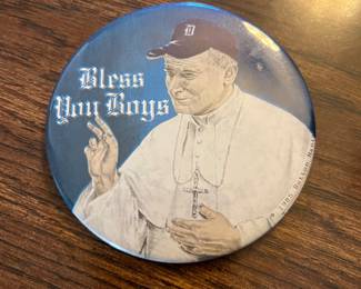 1984 Tigers Bless You Boys pin