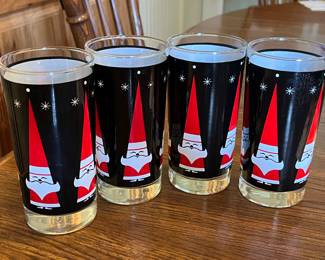 Vintage Christmas glasses