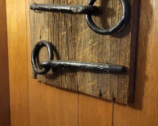 Antique iron rope ties