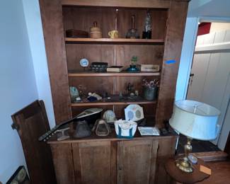 Primitive cupboard with doors (removed)