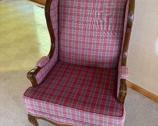 Vintage plaid chair
