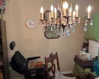 Vintage Brass Chandelier 