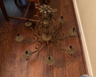 Antique Brass Chandelier 