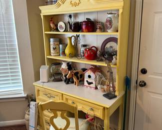 Vintage Desk with Hutch