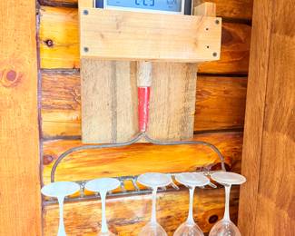 Garden Rake Wine Glass Holder