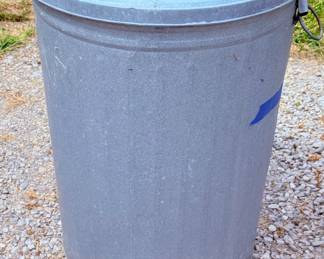 Metal Trash Can