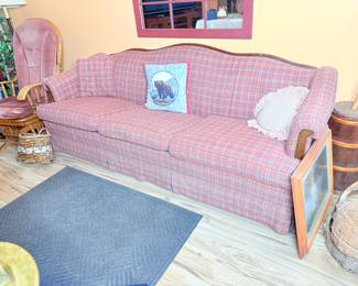 Red Plaid Sofa