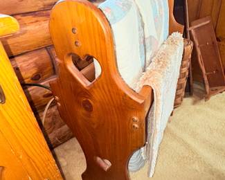 Vintage Wooden Quilt Rack