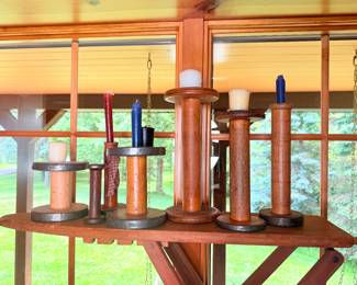 Antique Wooden Spools/Home Decor