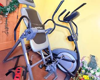 Elliptical Trainer/Bike and Innova Inversion Table