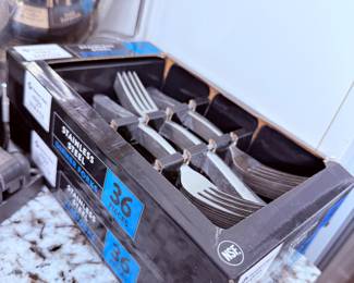 Stainless Steel Dinner Forks and Teaspoons