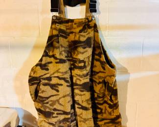 Columbia Gallatin Camouflage Wool Blend Hunting Bibs Overalls