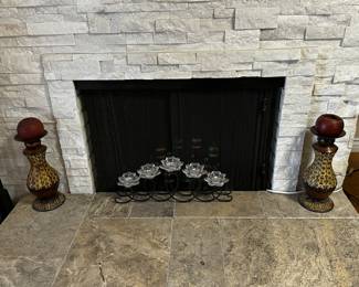 Candle holders $13
Glass flour candle holder $10