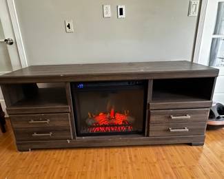 Working faux fireplace $60