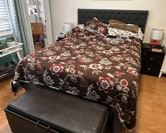 Queen adjustable bed room set with mattress $150