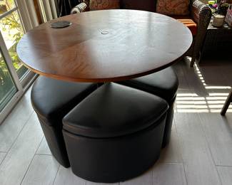 Coffee table with stools $65
