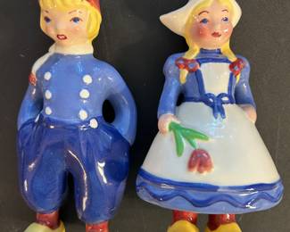 Vintage Brayton Laguna pottery Dutch boy and girl