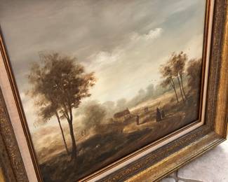 Large oil painting by William Baylies