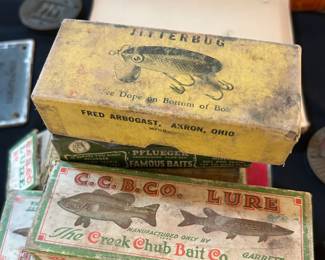 Vintage lures with boxes