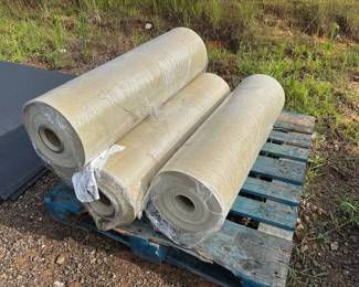 4 Rolls of OffWhite Rubber