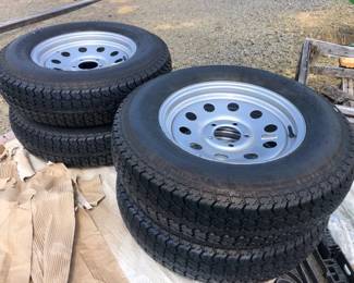 NEW TRAILER TIRES WHEELS