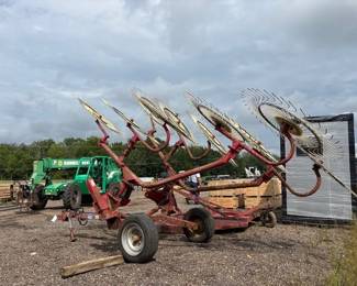 Coop 10 Wheel Hay Rake.
