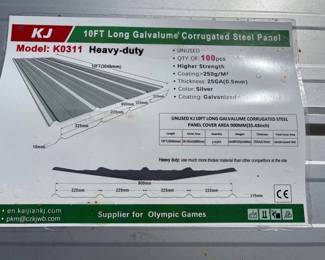 100 pcs of 10 Galvalume Corrugated Steel