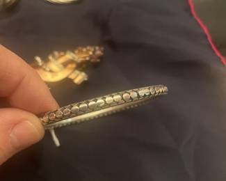 carolyn pollack signed sterling bangle