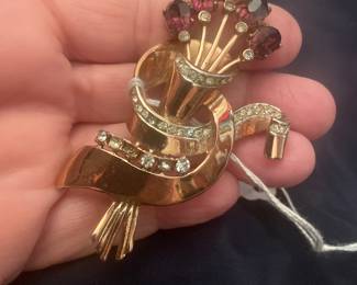 vintage sterling - corocraft brooch