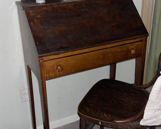 Another view of the antique secretary