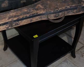 End table and old instruments.  The violin...well, it's more for parts
