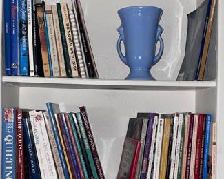 Close up of those books