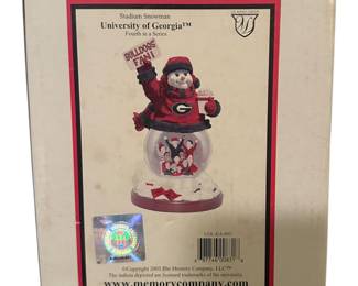 UGA Snowman Bulldogs Fan Figurine
