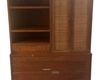 Mid-Century Modern American of Martinsville China Cabinet Hutch.