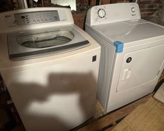 Washer and Dryer in Basement