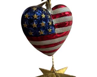 Vintage Radko 2001 American Brave Heart ornament